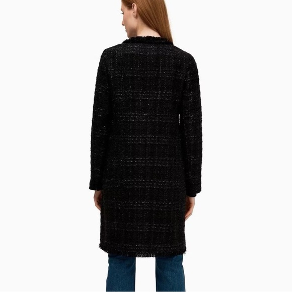 Kate Spade Sparkle Tweed Jacket Coat Pearl Button Size 0 - Picture 5 of 11